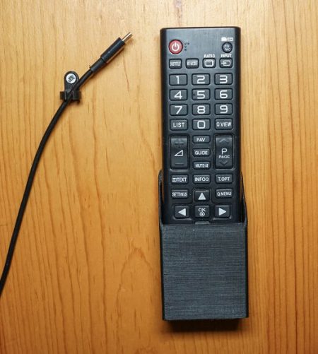 3D printed remote holder